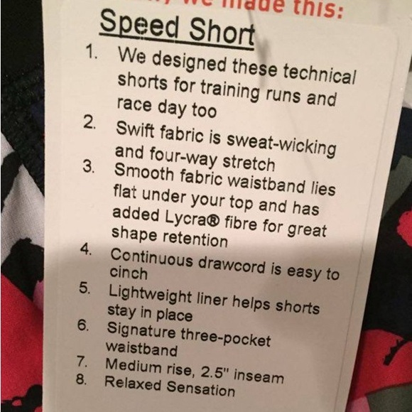 Lululemon speed shorts- like new - Picture 5 of 9